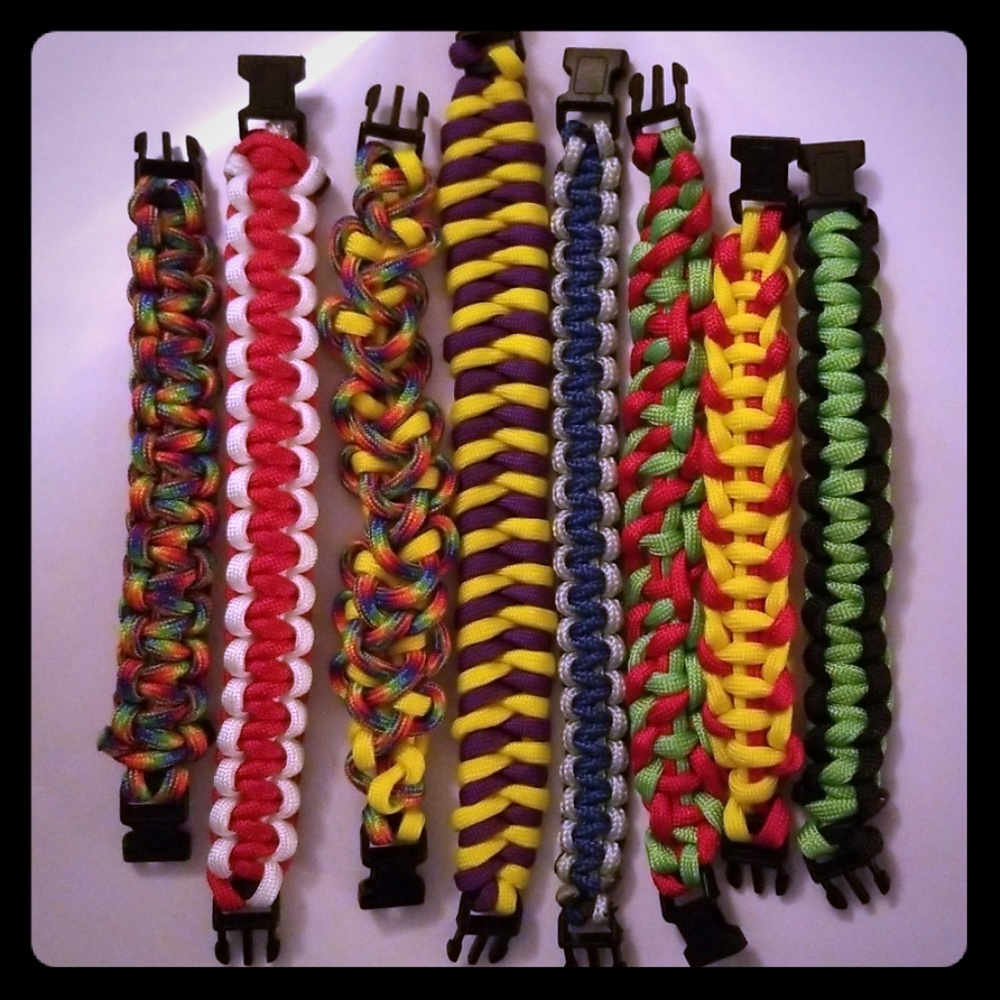 Handcrafted paracord bracelets MADE TO ORDER can also add picture